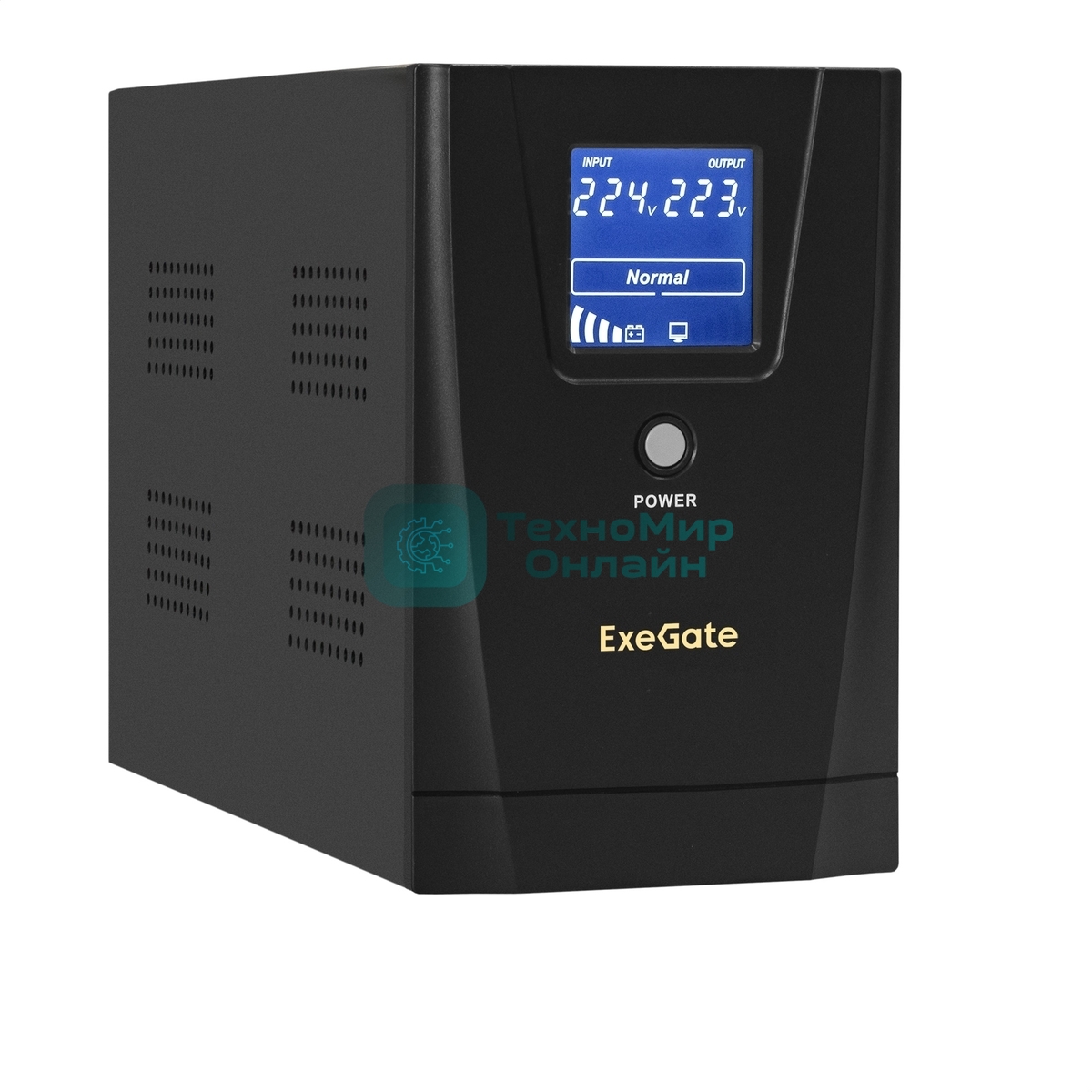 Источник бесперебойного питания ExeGate EX292633RUS SpecialPro Smart LLB-2200.LCD.AVR.1SH.2C13.RJ.USB 2200VA/1300W,LCD,AVR,1*Schuko+2*C13,RJ45/11,USB, металлический корпус, черный