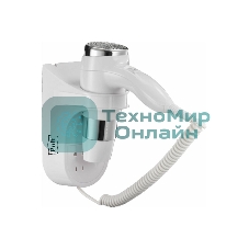 Фен Puff 1600B белый/хром, 1600 Вт