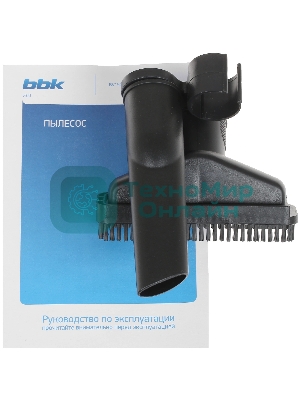 Пылесос BBK BV1503 черный/темно-серый, 320/2000 Вт, уборка сухая, пылесборник контейнер 2.5 л