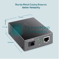 Медиаконвертер TP-Link TL-FC111A-20 WDM 10/100 Мбит/с SMB