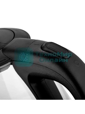 Чайник электрический BRAYER BR6106, 1100 Вт, 1 л, стеклянный, автоотключение, подсветка, черный