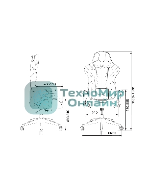 Кресло Бюрократ VIKING 4 AERO BLACK EDITION черный, экокожа, 120 кг, механизм качания