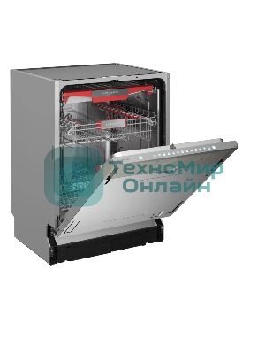 Встраиваемая посудомоечная машина Kuppersberg, High-Tech, 60 см, 15 комплектов, 3 корзины, 7 программ, конденсационная сушка, автоматическое открывание двери, LED подсветка, сенсорное управление, инверторный мотор, энергоэффективность А+++