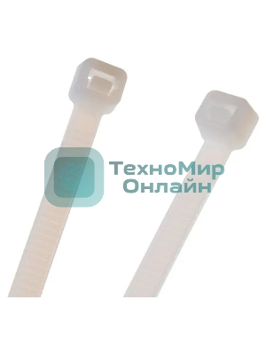 Нейлоновые стяжки Fortisflex КСС 5х300 мм белый 100 штук