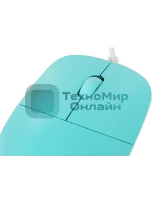 Мышь проводная Defender Azora MB-241 голубой, 1200 dpi, USB, кнопки - 3