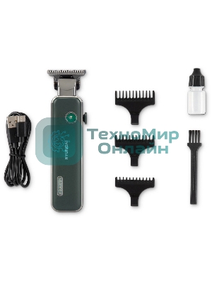 Триммер Hyundai H-HT6070 зеленый (насадок в компл:3шт)