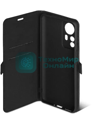 Чехол (флип-кейс) DF xiFlip-79, для Xiaomi 12 Pro, черный xiflip-79 (black)