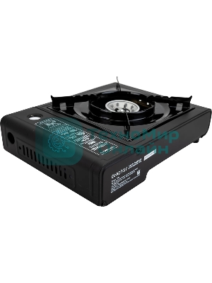 Плита настольная газовая Energy GS-300 чёрный, 2,5 кВт, газовая горелка, конфорки - 1, металл, поворотный регулятор