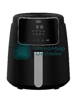 Аэрогриль Beko FRL 2244 B черный, 1500 Вт, 4.7 л, сенсор, 8 программ