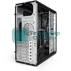 Компьютерный корпус Miditower ExeGate EX278390RUS ExeGate CP-603 Black, ATX, (CP350W, 80мм), 2хUSB+2хUSB 3.0, Audio