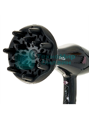 Фен Delta DL-0908 черный/коричневый, 2000 Вт