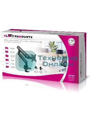 Кронштейн для мониторов Ultramounts UM709 черный 17
