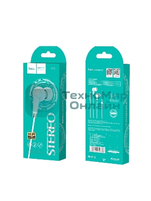 Проводные наушники Hoco M58 Amazing белый, внутриканальные, Jack 3.5 мм