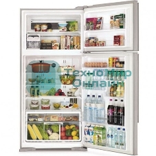 Холодильник Hitachi R-V660PUC7-1 BSL серебристый бриллиант двухкамерный инвертер 405/145л морозилка сверху, No Frost