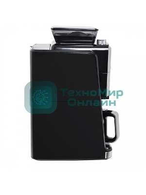 Кофеварка капельная со встроенной кофемолкой BQ CM3002 черный-стальной, исп. кофе - зерновой/молотый, 1.5 л, 1400 Вт