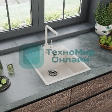 Кухонная мойка Maunfeld Perla 460 MFQS-460W кремовый