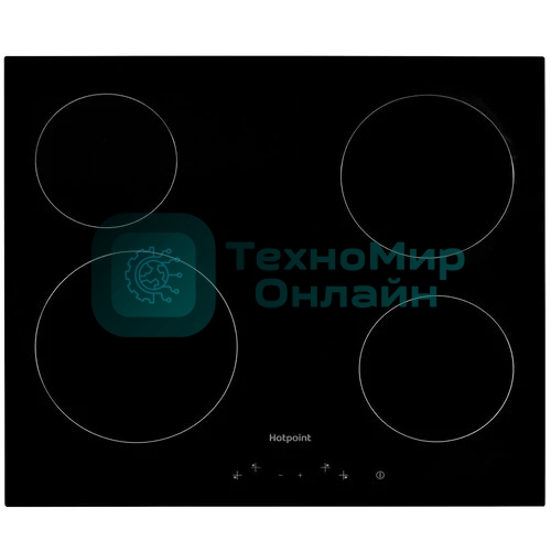 Электрическая варочная панель Hotpoint HR 6T1 C, независимая, черный