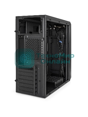 Компьютерный корпус Miditower ExeGate XP-332UC-UNS500 (ATX, БП UNS500 с вент. 12см, 2хUSB 3.0/1хTypeC, аудио, черный)