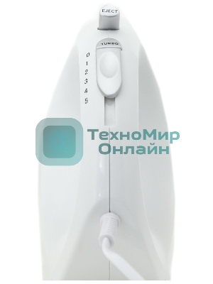 Миксер SUPRA MXS-527 500 Вт.Режим Турбо. 5 скоростей. Две насадки: для взбивания яиц и крема и для замеса тяжелого теста. белый.