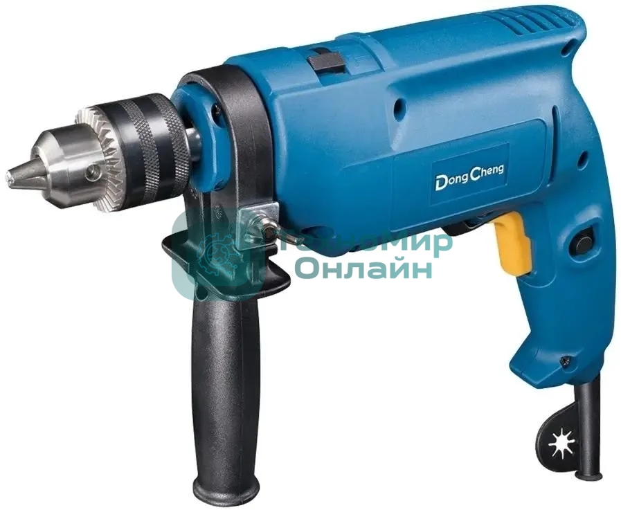 Дрель ударная DongCheng DZJ02-13 500Вт патрон:кулачковый реверс
