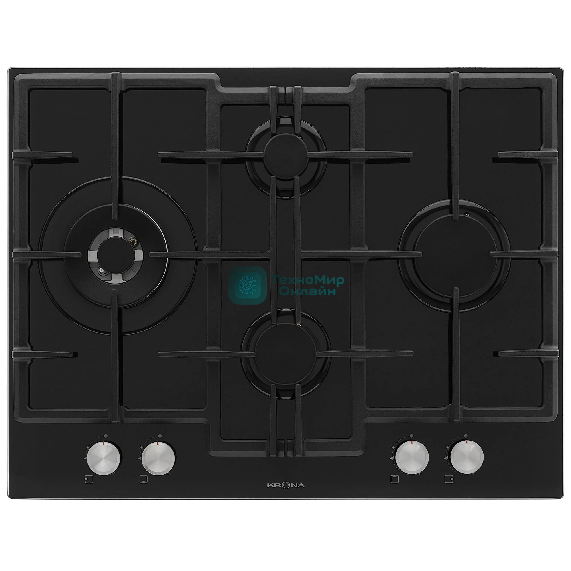 Газовая варочная панель Krona RITTER 67/60 BL независимая, черный