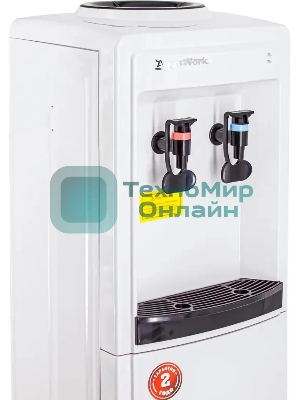 Кулер Aqua Work 0.8 LDR напольный электронный белый/черный