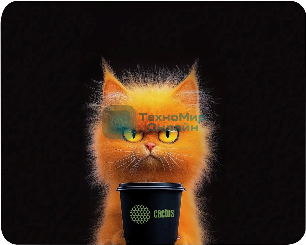 Коврик для мыши Cactus Red Cat 220x180x2мм (CS-MP-P11XS)