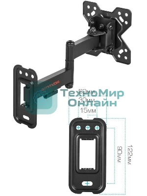 Кронштейн Arm media MARS-6 черный, 10 шт/уп. Кр. стал. настенный для TV 10