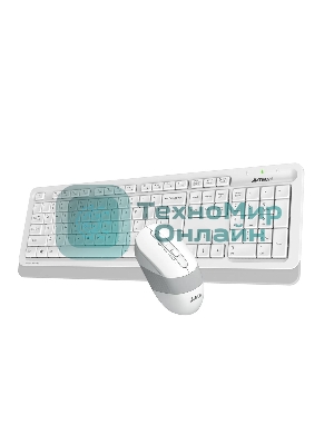 Комплект клавиатура+мышь A4Tech FStyler FG1010 беспроводной, USB, 2000 DPI, белый/серый