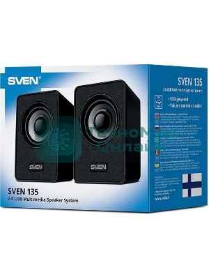 Акустическая система SVEN 135, черный (6 Вт, питание USB)