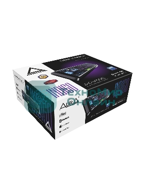 Автомагнитола AURA INDIGO-876DSP, 1 DIN, Bluetooth, USB Type-A, AUX, пульт ДУ