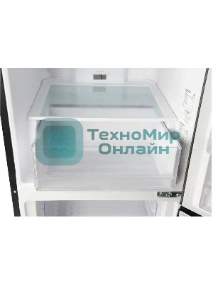 Холодильник Hitachi R-B410PUC6 BBK черный двухкамерный 215/105л морозилка снизу, No Frost