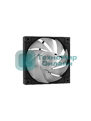 Компьютерный корпус Deepcool CH360 без БП, боковое окно (закаленное стекло), 2x140мм ARGb LED вентилятор спереди и 1x120мм ARGb LED вентилятор сзади, черный, mATX