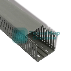 Кабель-канал Rexant перфорированный самоклеящийся 60х60 серый (паз 5мм, зуб 7мм с отв.)