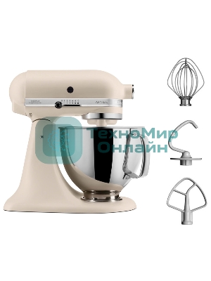 Настольный миксер с откидным блоком KitchenAid 5KSM125EMH Artisan 4.8 л, кремовый