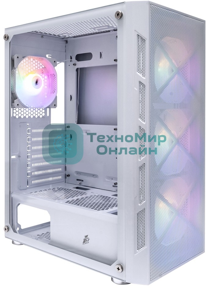 Компьютерный корпус 1STPLAYER FIREBASE XP White/ATX/4x120мм LED fans/XP-WH-4F1-W