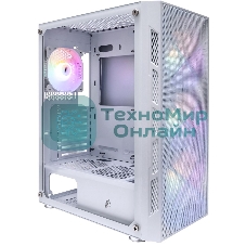 Компьютерный корпус 1STPLAYER FIREBASE XP White/ATX/4x120мм LED fans/XP-WH-4F1-W