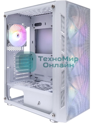 Компьютерный корпус 1STPLAYER FIREBASE XP White/ATX/4x120мм LED fans/XP-WH-4F1-W