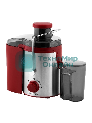 Соковыжималка GALAXY LINE GL 0816 красный/серебристый, центробежная, 850 Вт, 550 мл, механическое