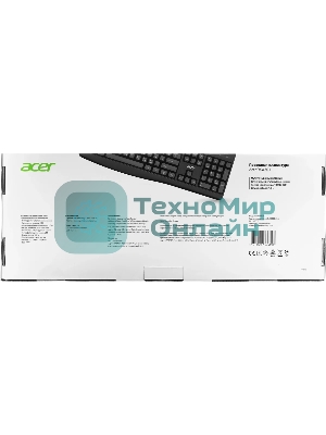 Клавиатура проводная Acer OKW301 (ZL.KBDCC.01A), USB, черный