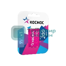 Аккумулятор Космос KOCNI-MH6F22 (200mAh) 6F22 200 мАч 1BL (блист.1шт)