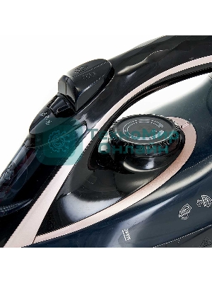 Утюг Delta Lux DE-3001 черный/бронзовым, 2000 Вт, 20±5 г/мин, 130 г/мин, 320 мл