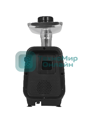 Мясорубка электрическая Renova MG260-R1BP черный, 2600 Вт, 2.5 кг/мин, реверс, защита от перегрузки, металлический лоток, насадки - 7