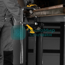 Струбцина Denzel F-образная, 100x400 мм, кованая