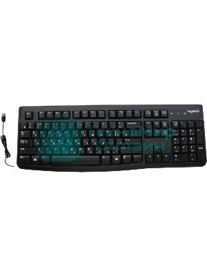 Клавиатура проводная Logitech K120 for business, USB черный (неоригинальная гравировка)
