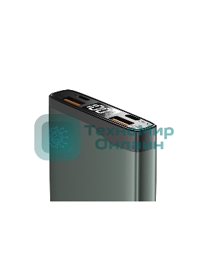 Портативный аккумулятор OLMIO QL-10, 10000mAh, 22.5W, QuickCharge3.0/PowerDelivery, LCD, серый