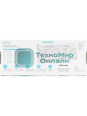 Клавиатура проводная A4Tech Fstyler FK15, USB, белый