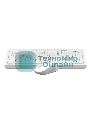 Комплект клавиатура+мышь A4Tech FStyler FG1010 беспроводной, USB, 2000 DPI, белый/серый