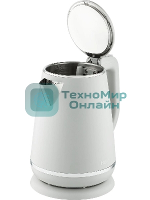 Чайник электрический Haier HK-502 1.5л. 3000Вт серый корпус: нерж.сталь/пластик (TD0029960RU)