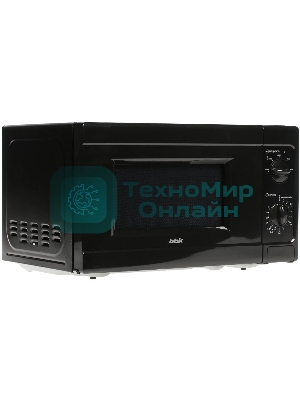 Микроволновая печь BBK 20MWS-709M/B черный, 20 л, 700 Вт, переключатели - поворотный механизм